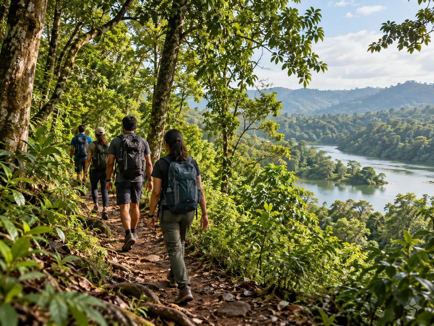 Trekking trail and nature walk in Dandeli forest