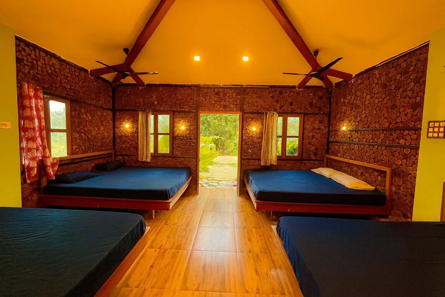 13 Wooden Sharing Cottage in Dandeli